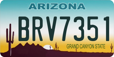 AZ license plate BRV7351