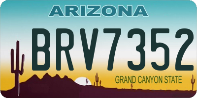 AZ license plate BRV7352
