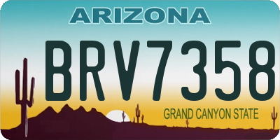 AZ license plate BRV7358