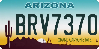AZ license plate BRV7370