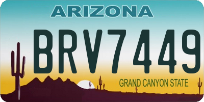 AZ license plate BRV7449