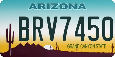AZ license plate BRV7450