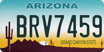 AZ license plate BRV7459