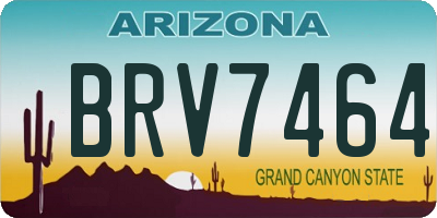 AZ license plate BRV7464
