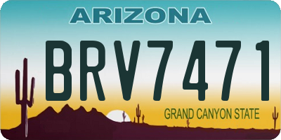 AZ license plate BRV7471