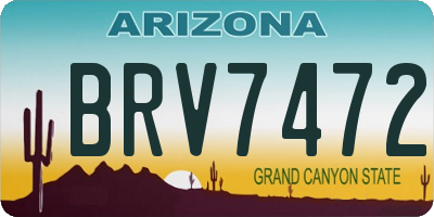 AZ license plate BRV7472