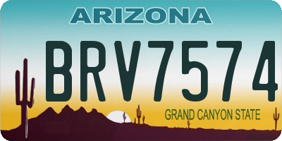 AZ license plate BRV7574
