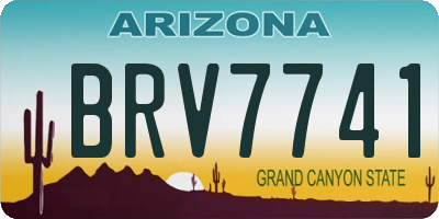 AZ license plate BRV7741