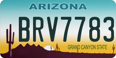 AZ license plate BRV7783