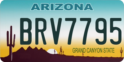 AZ license plate BRV7795
