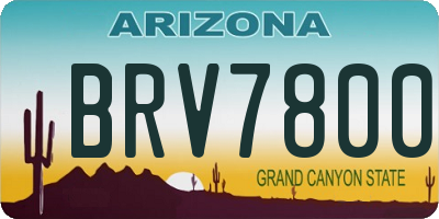 AZ license plate BRV7800