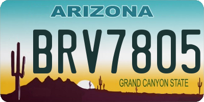 AZ license plate BRV7805