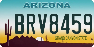 AZ license plate BRV8459