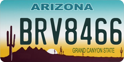 AZ license plate BRV8466