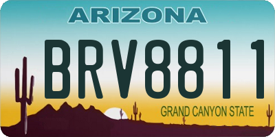 AZ license plate BRV8811