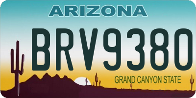 AZ license plate BRV9380