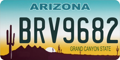 AZ license plate BRV9682