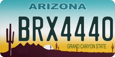 AZ license plate BRX4440