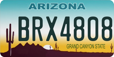AZ license plate BRX4808