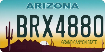 AZ license plate BRX4880