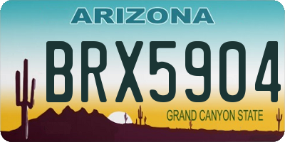AZ license plate BRX5904