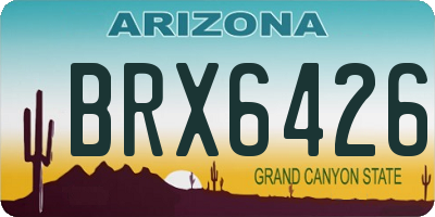 AZ license plate BRX6426