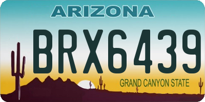 AZ license plate BRX6439