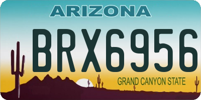 AZ license plate BRX6956