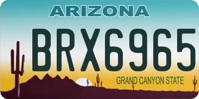 AZ license plate BRX6965