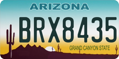 AZ license plate BRX8435