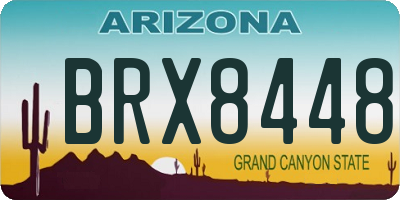 AZ license plate BRX8448
