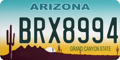 AZ license plate BRX8994