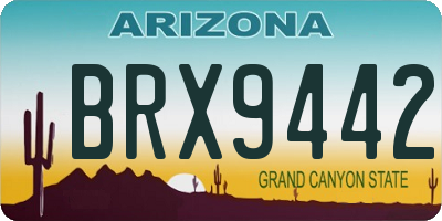 AZ license plate BRX9442