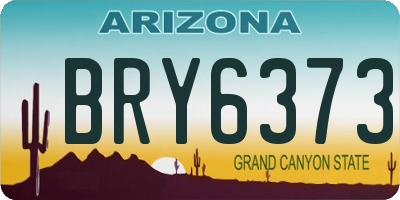 AZ license plate BRY6373