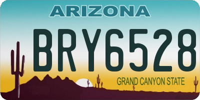 AZ license plate BRY6528