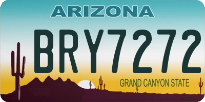 AZ license plate BRY7272