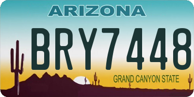 AZ license plate BRY7448