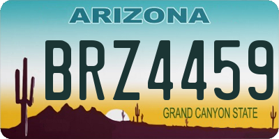 AZ license plate BRZ4459