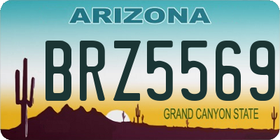 AZ license plate BRZ5569