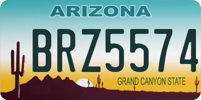 AZ license plate BRZ5574