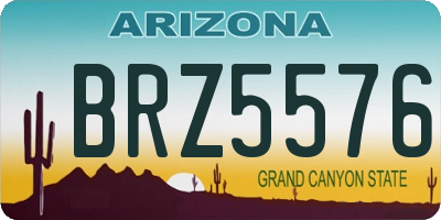 AZ license plate BRZ5576