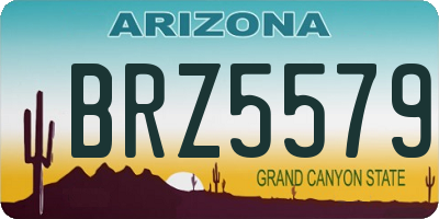 AZ license plate BRZ5579