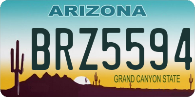 AZ license plate BRZ5594