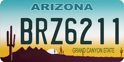 AZ license plate BRZ6211
