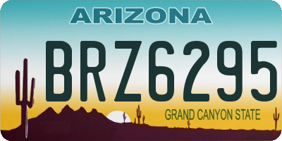 AZ license plate BRZ6295