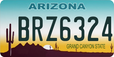 AZ license plate BRZ6324