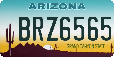 AZ license plate BRZ6565