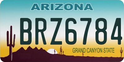 AZ license plate BRZ6784