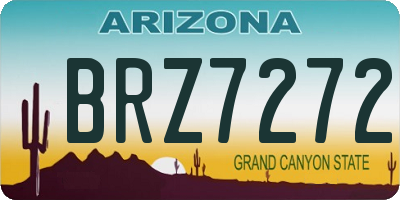 AZ license plate BRZ7272