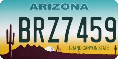 AZ license plate BRZ7459